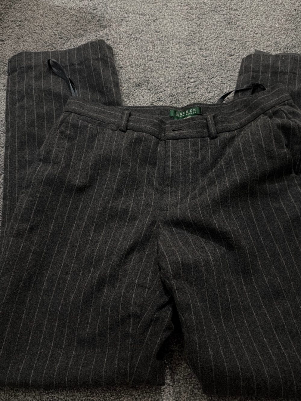 Ralph Lauren women’s Dark Gray Pinstripe Dress Pants
